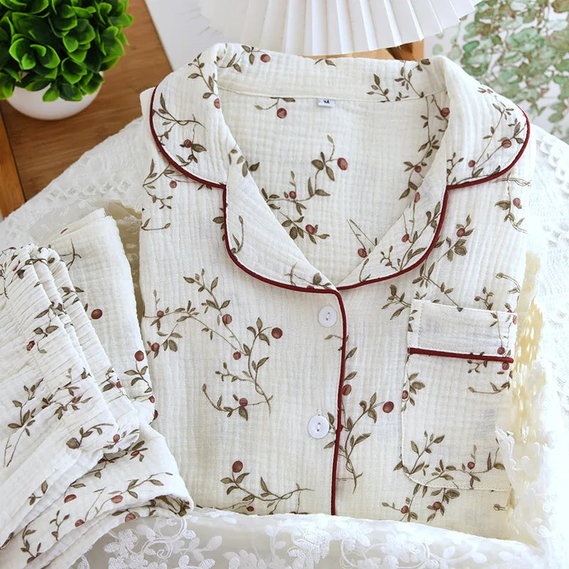 Crepe Cardigan Lounge Set