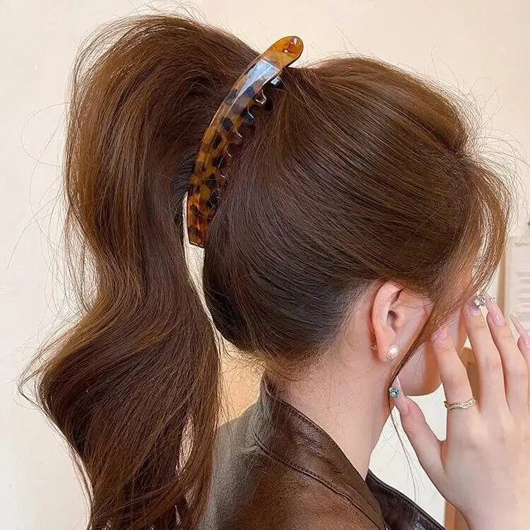 Tortoiseshell Banana Hair Clip