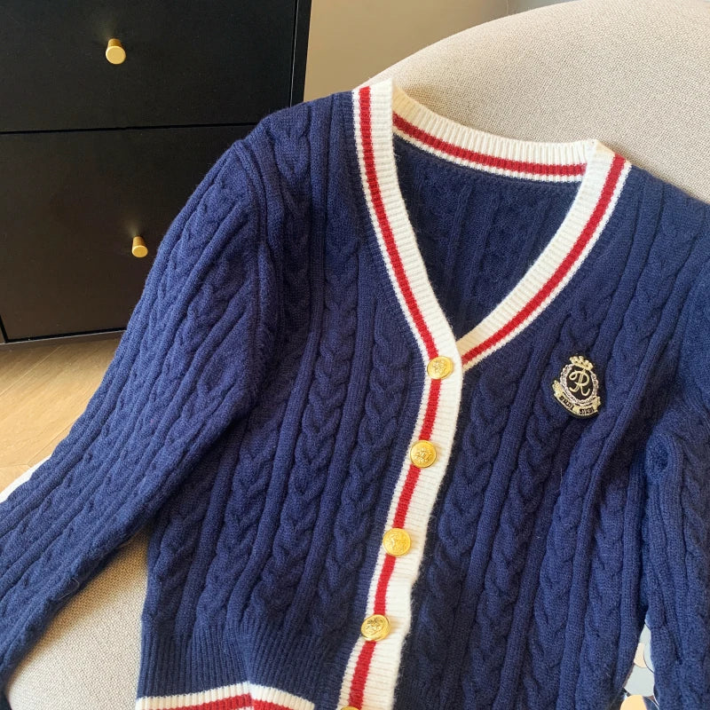 V-Neck Cashmere-Blend Pullover