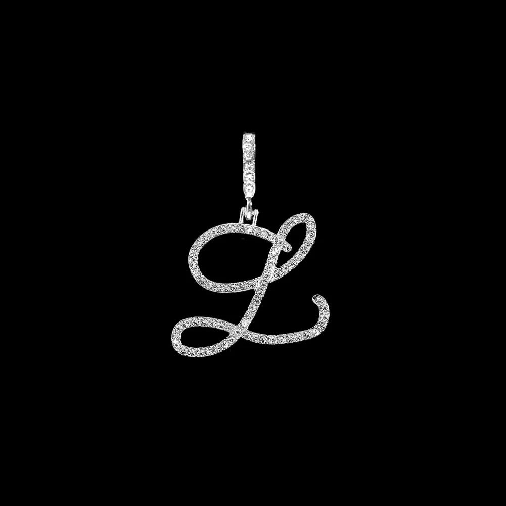 Crystal Initial Letter Necklace