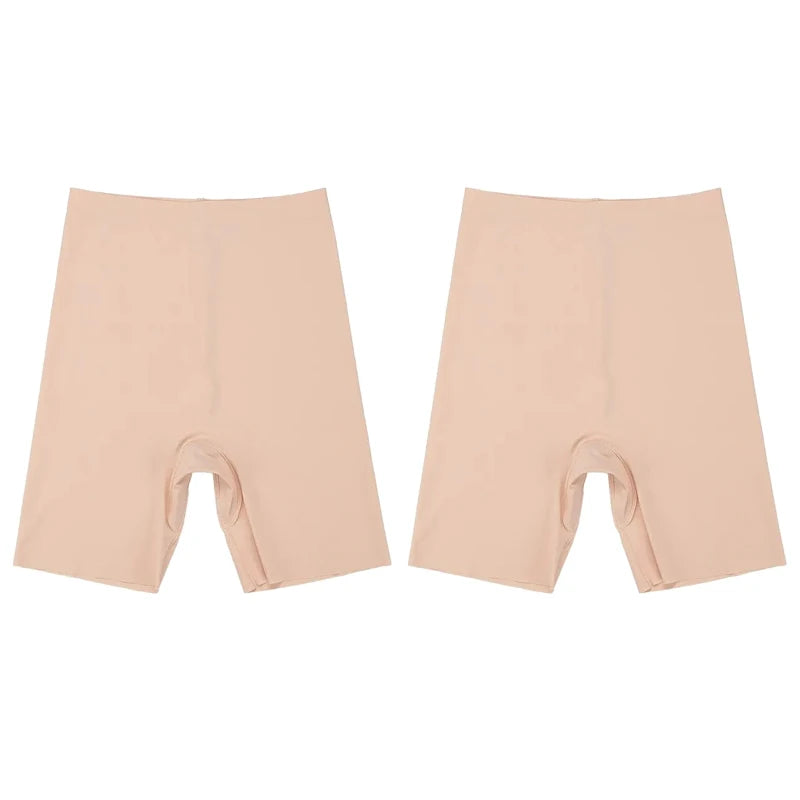 Flarixa Seamless High Waist Women Long Leg Girdle Panty Comfortable Seamless Long Panties Tummy Tight Seamless Shorts Panties