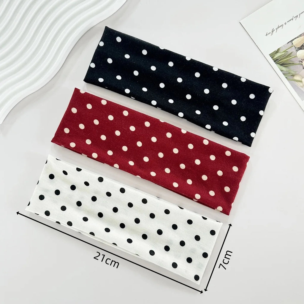 Polka Dot Elastic Headband