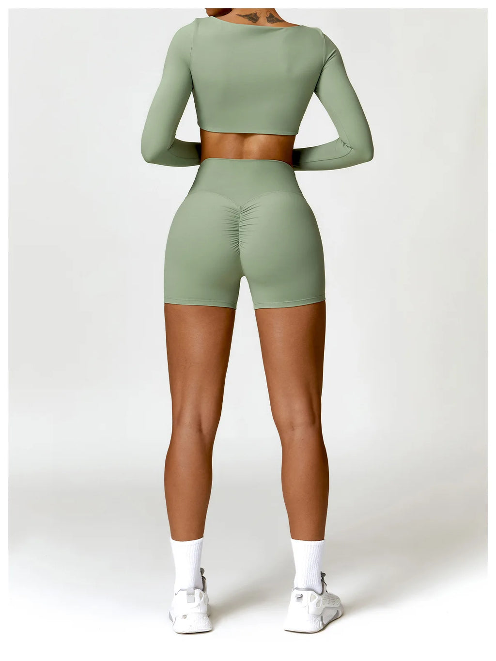 New Yoga Long sleeved Women's Outdoor Running Fitness Wear T-shirt Long sleeved Yoga Shirt Gym Push Up Workout Single Piece Top
