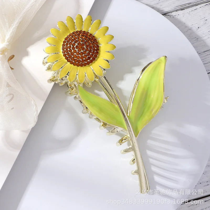 Sunflower Hair Claw